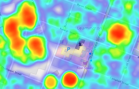 screenshot of heatmap